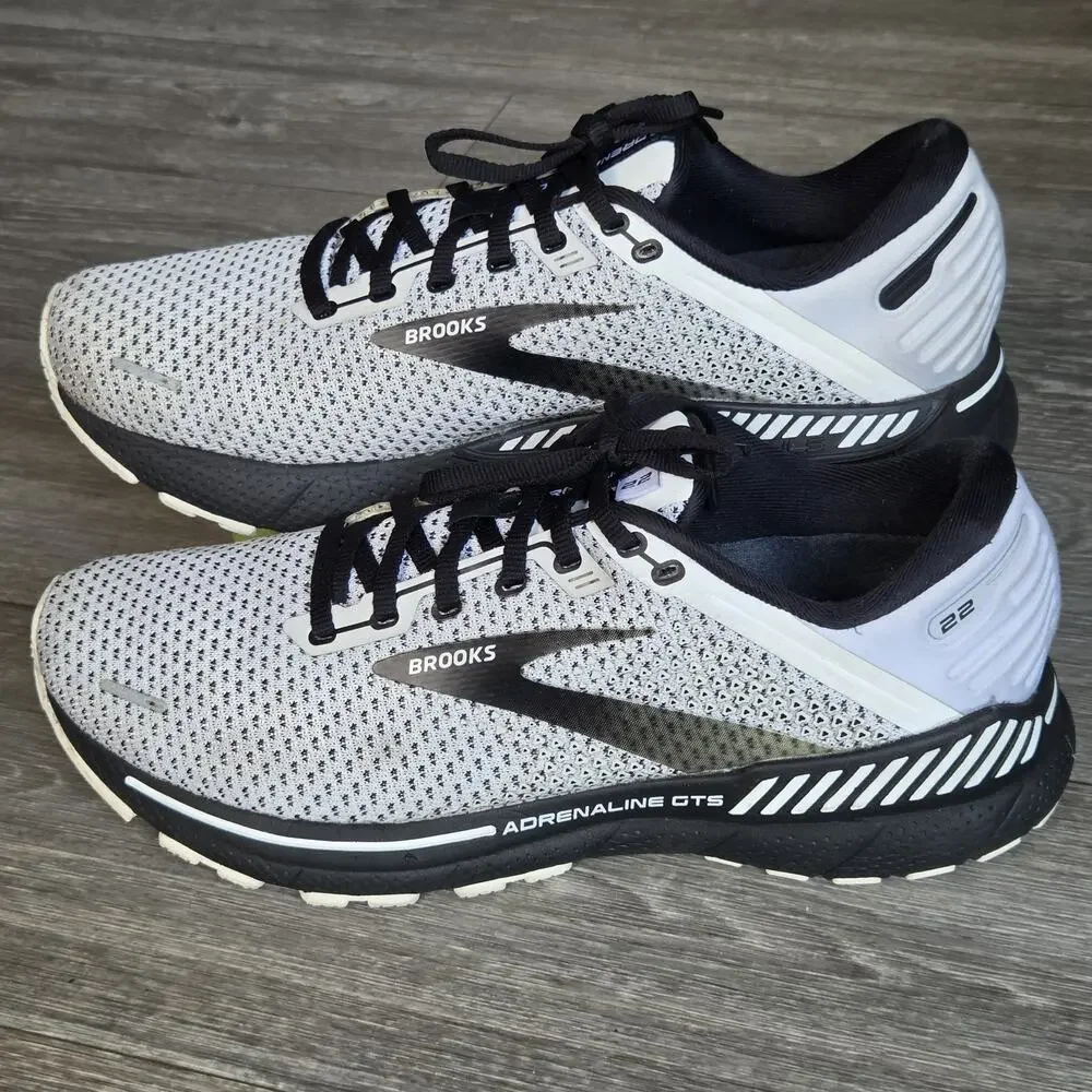 Brooks Shoes Womens 11 B White Black 1203531b135 Adrenaline 22 GTS